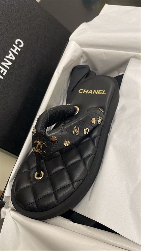 chanel flip flops womens|Chanel high heel sandals.